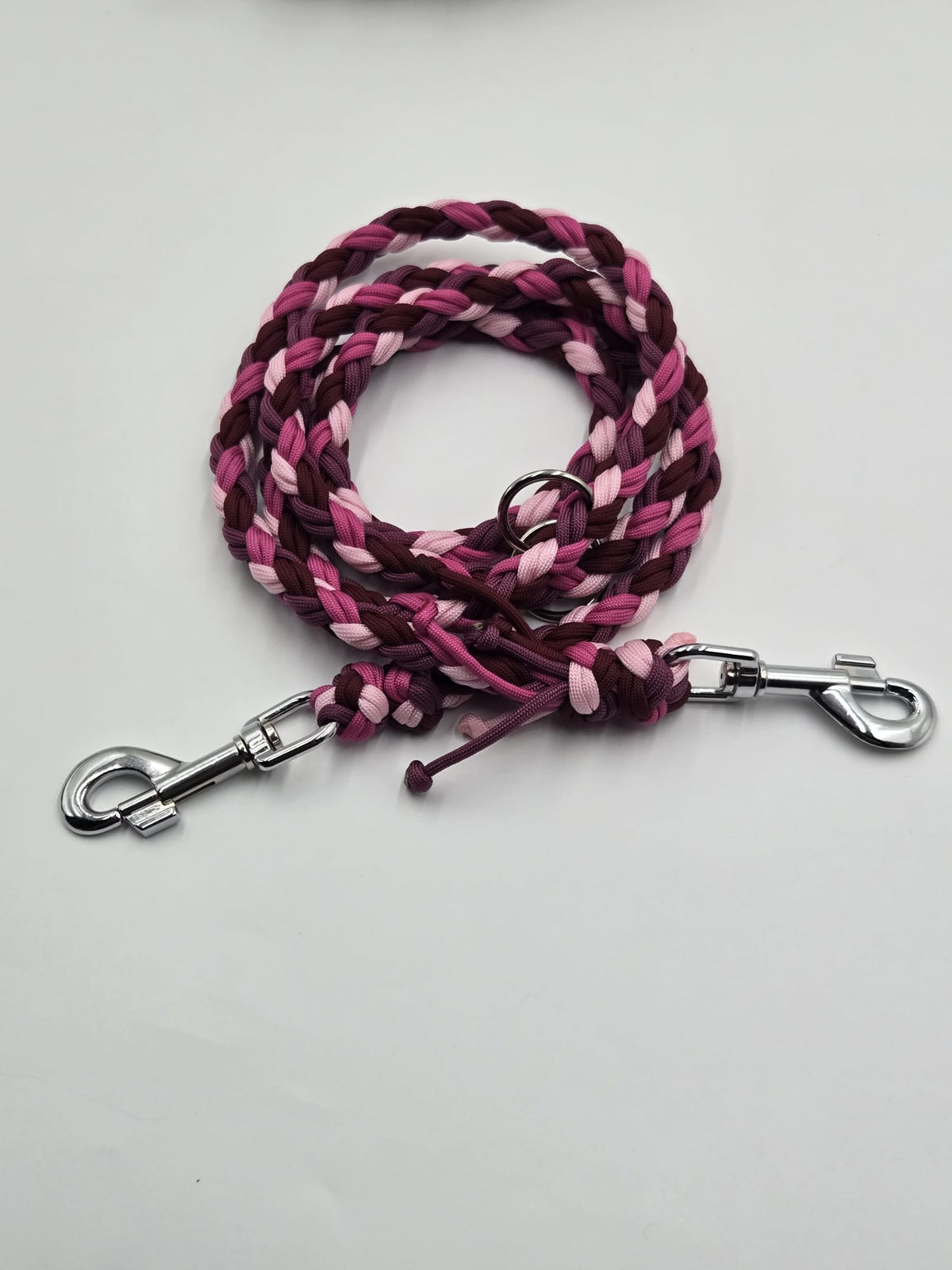 Sofortkauf - Paracord-Leine 8-fach geflochten "Rosatöne" - 180 cm