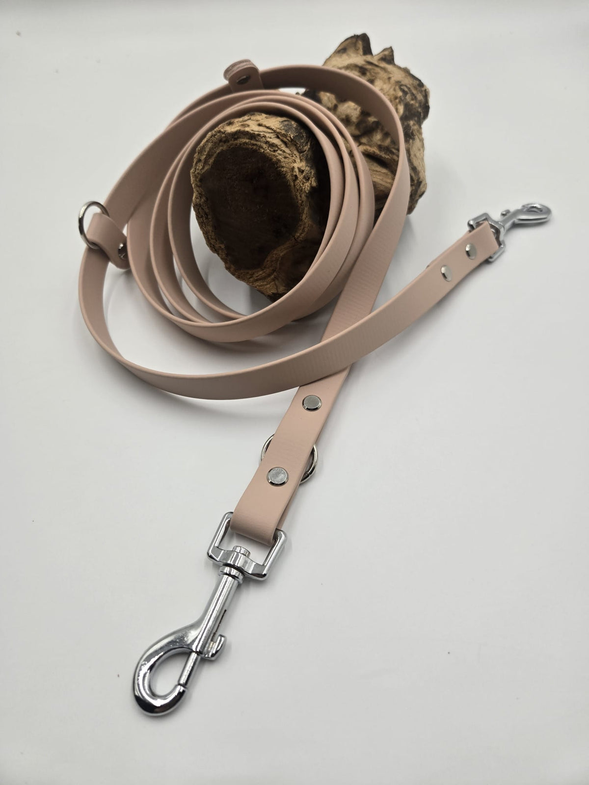 Sofortkauf - Biothane-Leine in Hellbeige - 200 cm