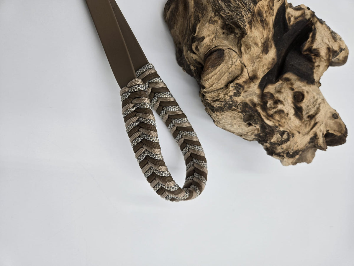 Sofortkauf - Biothane-Leine „Coyote & Gold Mine Diamond“ mit umwickelter Handschlaufe – 200 cm