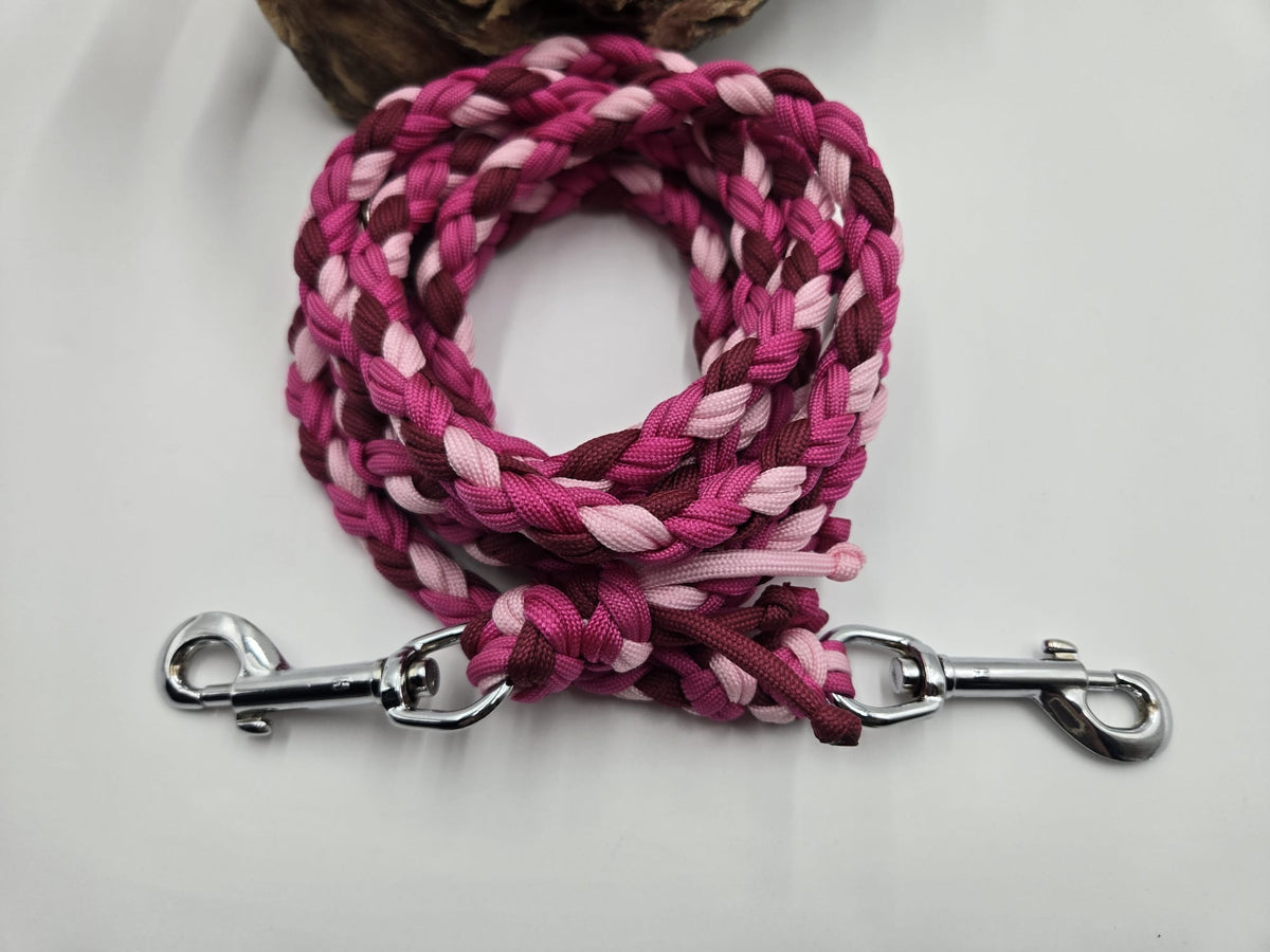 Sofortkauf - Paracord-Leine „Beere & Rosatöne“ – 250 cm