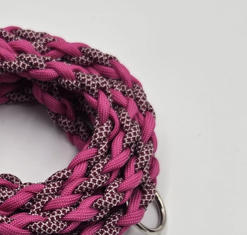 Sofortkauf - Paracord-Leine 4-fach geflochten „Rosatöne“ – 270 cm