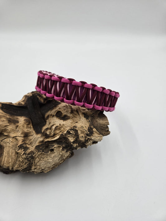 Sofortkauf - Halsband beschichtetes Gurtband mit Cobraknoten 39 bis 43 cm