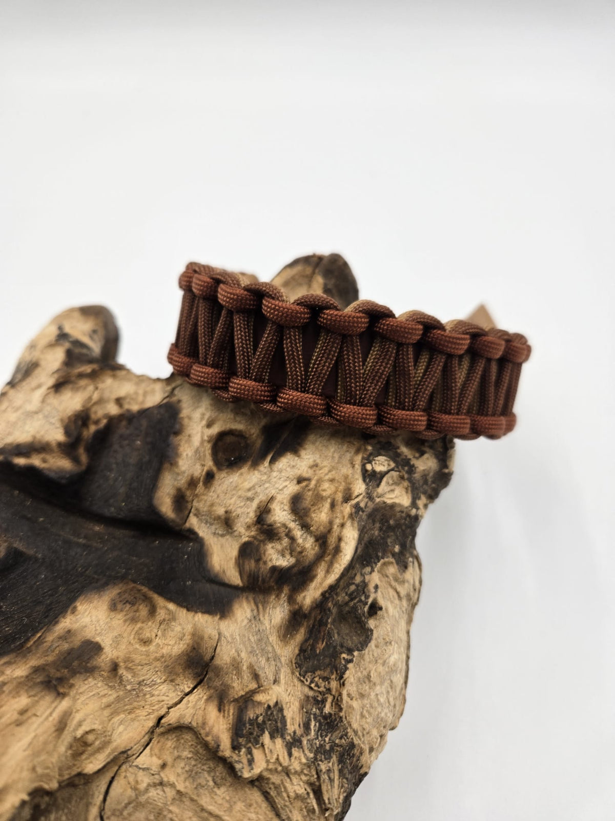 Sofortkauf - Biothane-Halsband mit Cobramuster "Brauntöne" - 24 bis 30 cm