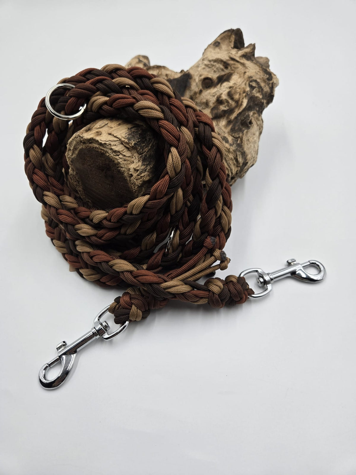 Sofortkauf - Paracord-Leine „Braun & Rost“ – 260 cm