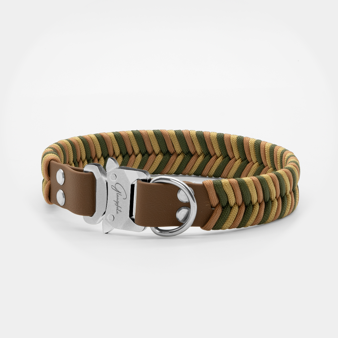 Halsband aus Biothane mit Paracord