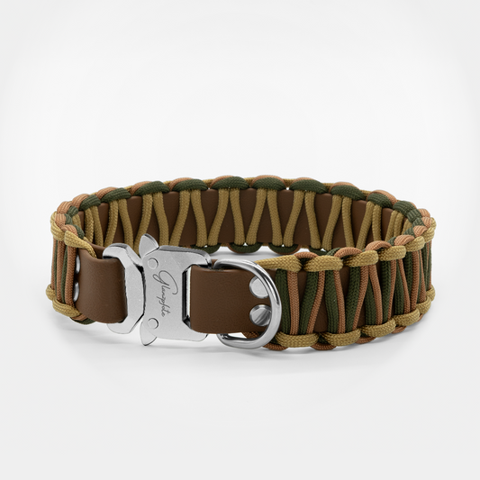Halsband aus Biothane mit Cobraknoten