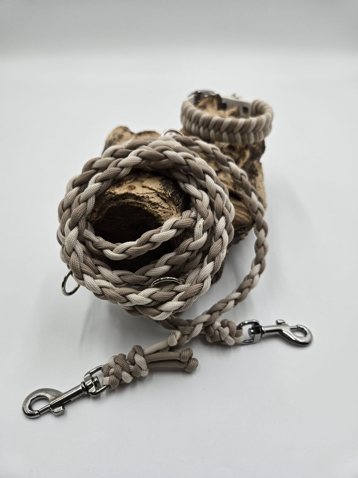 Sofortkauf - Biothane-Halsband mit Fischgrätenmuster 15 bis 20 cm