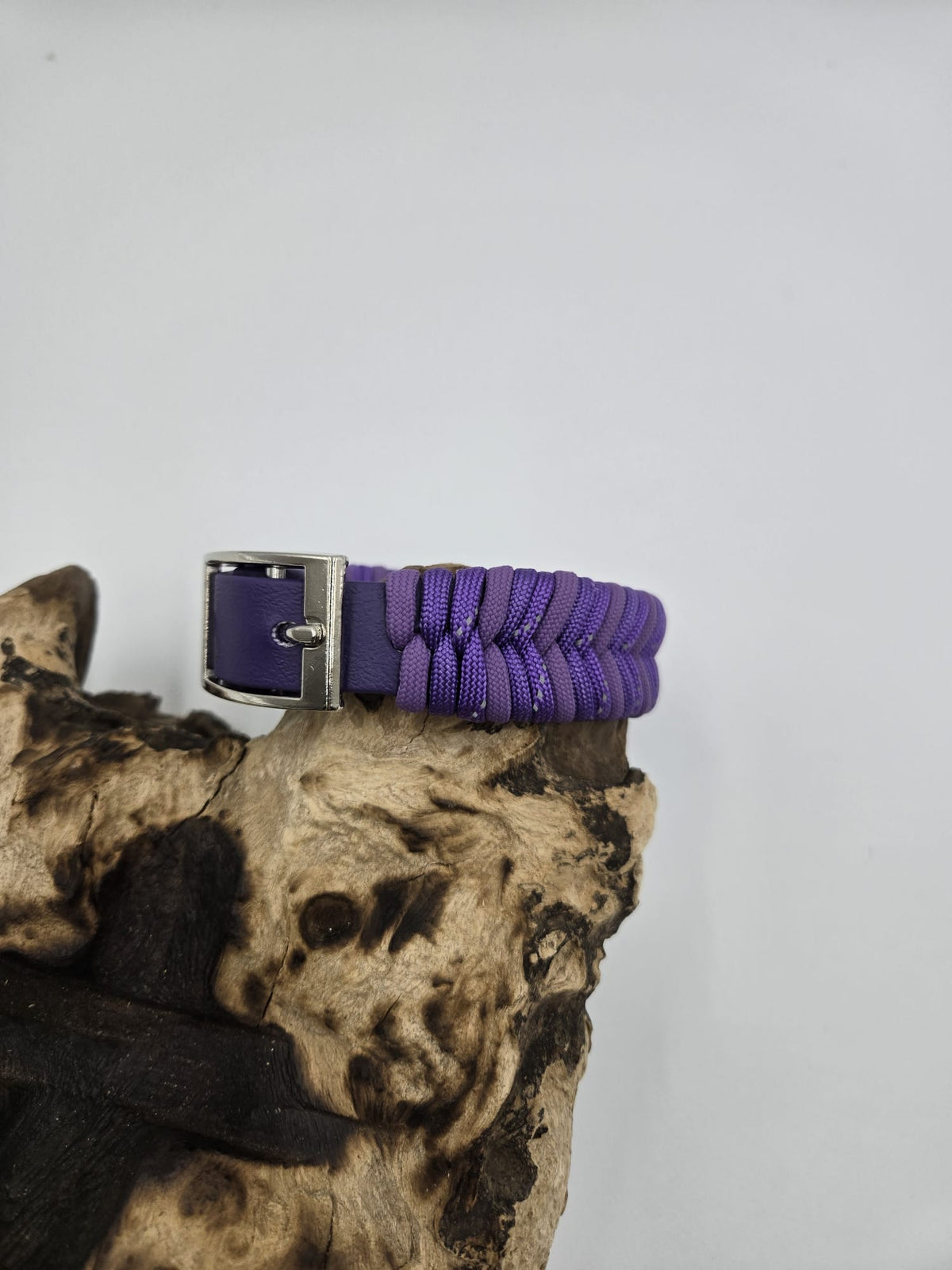 Sofortkauf - Biothane-Hundehalsband „Violet & Lilac“ - 25 bis 33 cm