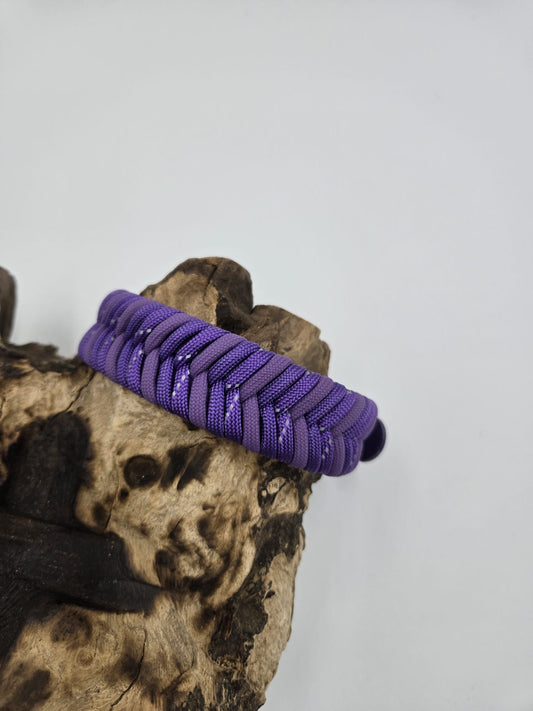 Sofortkauf - Biothane-Hundehalsband „Violet & Lilac“ - 25 bis 33 cm